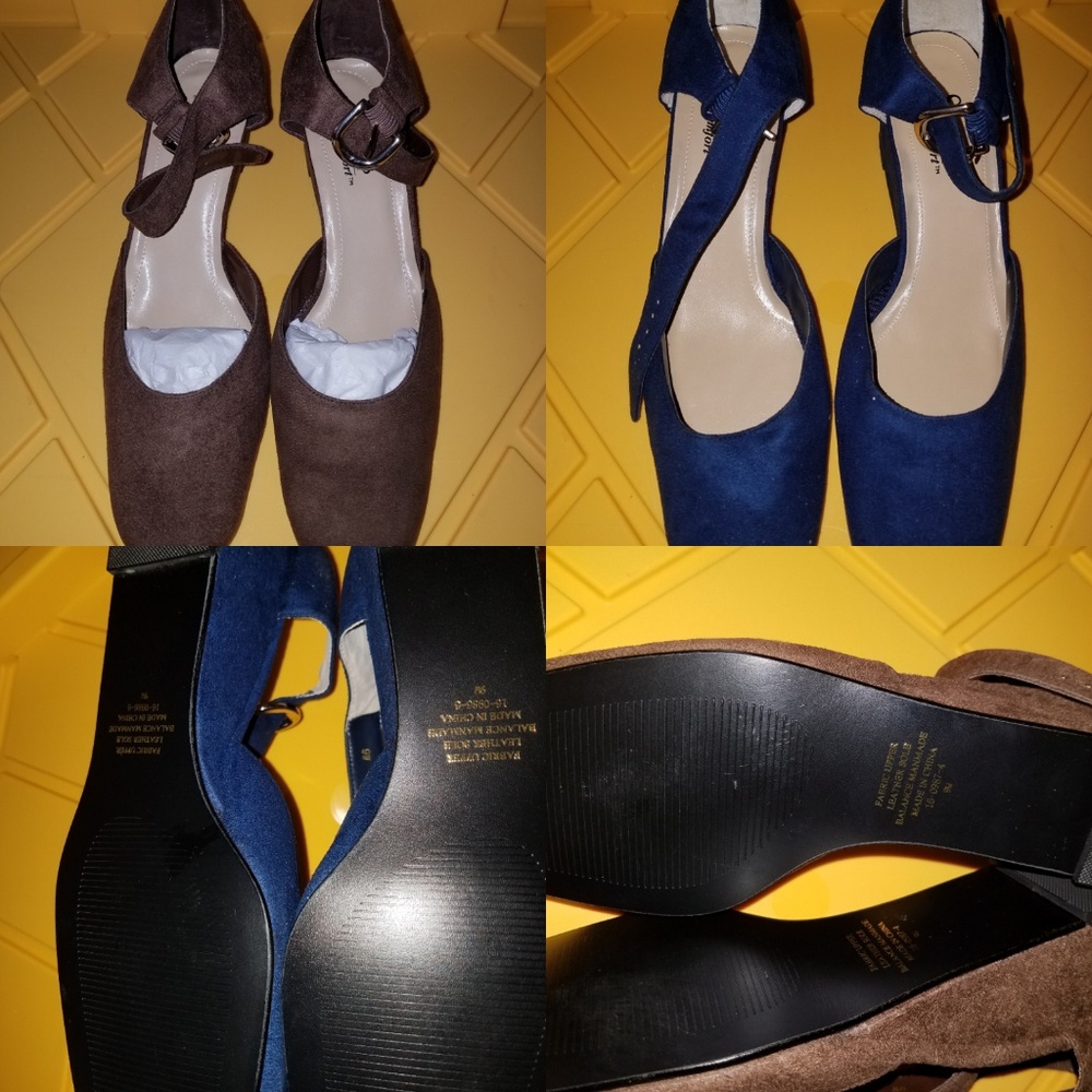 2 pair of NWT  beautiful womans wedge heeled shoes